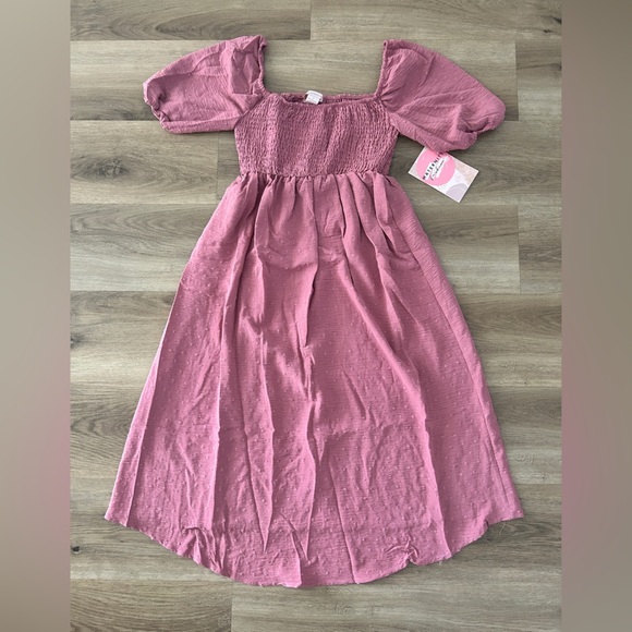Emma’s Expressions Elegant Dusty Rose Maternity Dress - Chic & Comfortable- NWT - Picture 1 of 10